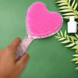 Heart Shape Hair Brush Massage Shower Co...