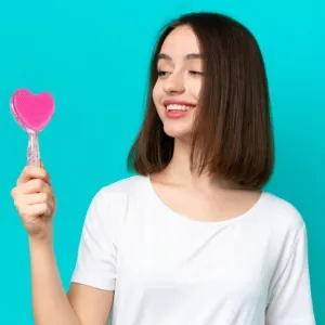 Heart Shape Hair Brush Massage Shower Comb (1 Pc), Hair accessories