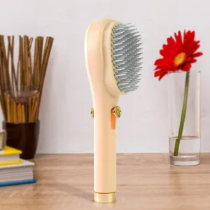 Self-Cleaning Anti-Static Massage Comb (1 Pc)