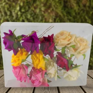 Colourful Flowing Flower Hair Pin (12 Pcs Set / Mix Color)