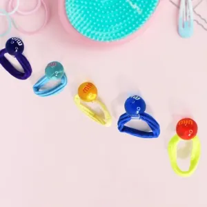 Small Ball Elastic Hairbands (Pack of 5 / Multicolour)