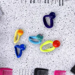 Small Ball Elastic Hairbands (Pack of 5 / Multicolour)
