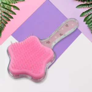 Cartoon Hair Brush Massage Shower Comb Blur Wet Salon Hair Brushes Hair Styling Tools, Glitter Comb, Soft & Smooth Brush, Mermaid Brush For Kids Return Gifts For Kids (1 Pc ), Hair accessories