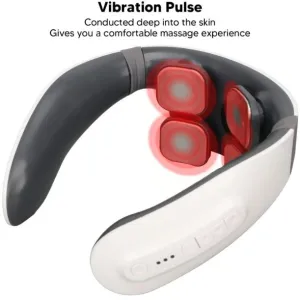 4 Heads Smart Electric Neck and Back Pulse Massager (1 Pc / Mix Design)