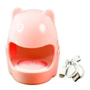 Mini LED Nail Dryer – USB Rechargeable Nail Polish Curing Lamp (1 Pc)