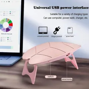 Mini Nail Lamp 6W UV LED Dryer – Compact USB Nail Dryer for Gel Polish, Nail Art, Home & Salon Use (1 Pc)