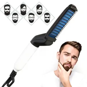 Men's Beard and Hair Curling Straightener (Modelling Comb), Hair accessories