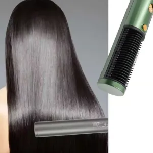 Hair Straightener Comb, Anti Scald Hot Comb Negative Ion Hair Straightener Brush Straightener 3 Gear Constant Temperature for Quick and Professional Hair Salon at Home (1200w), Hair accessories