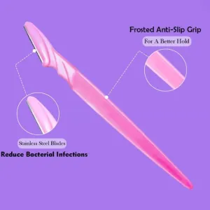 Eyebrow Painless Facial Hair Remover Razor for Face, Women and Men (3 Pack)