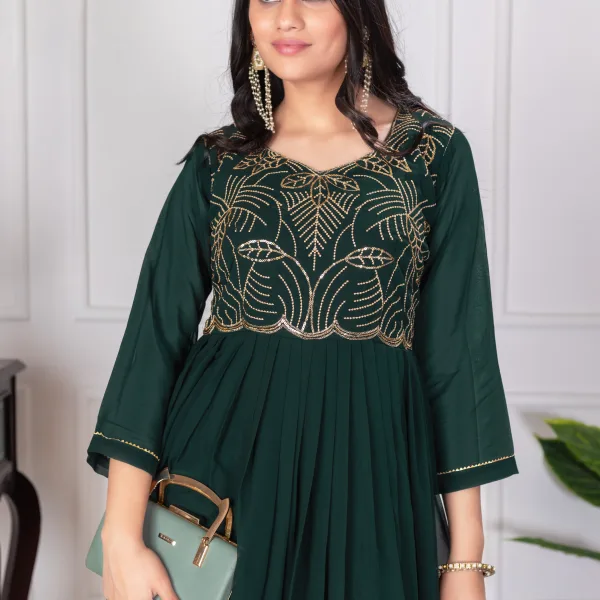 Designer Long Georgette Gown Party Wear for Women