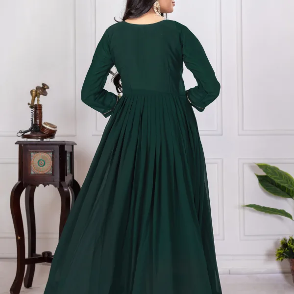 Designer Long Georgette Gown Party Wear for Women