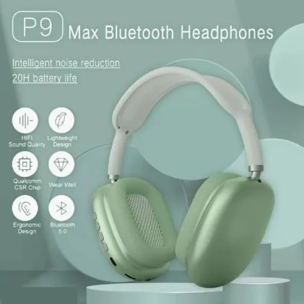 P9 Plus compatible On Ear Wireles Headphones Max Bluetooth Headset