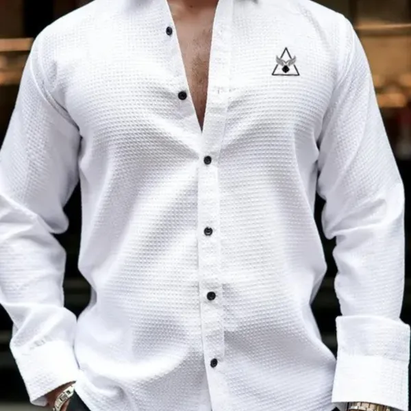 Bluecorp Enterprise Classic Men's Casual Shirt, Multi-Purpose Formal and Casual Wear,Office wear Shirt