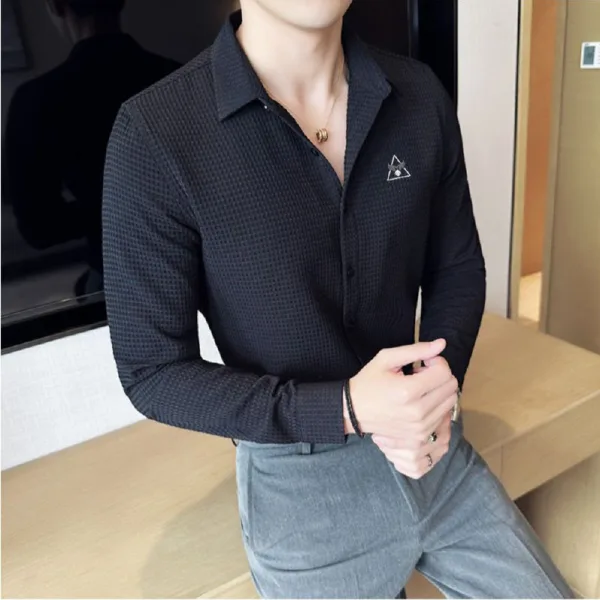 Bluecorp Enterprise Classic Men's Casual Shirt, Multi-Purpose Formal and Casual Wear,Office wear Shirt