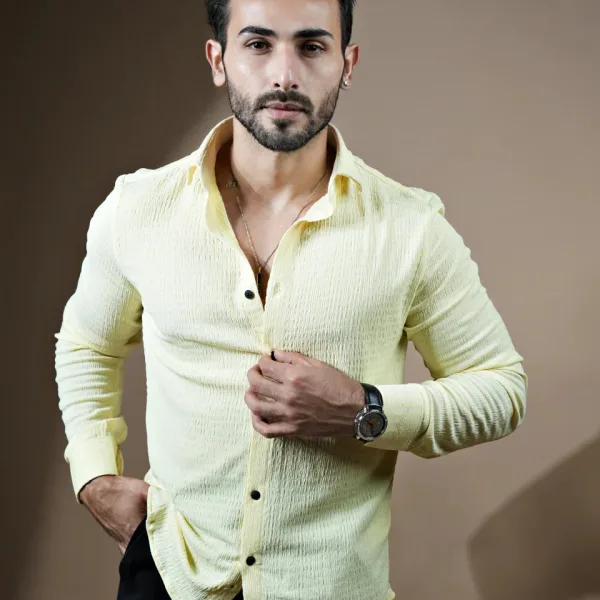 Bluecorp Enterprise Classic Polycotton Solid Casual Shirts for Men