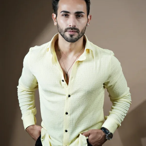 Bluecorp Enterprise Classic Polycotton Solid Casual Shirts for Men