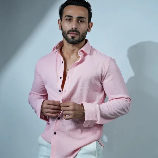 Bluecorp Enterprise Classic Polycotton Solid Casual Shirts for Men