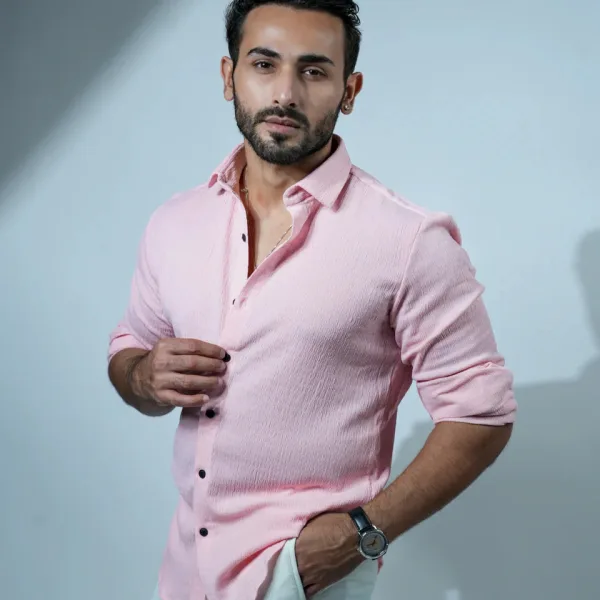 Bluecorp Enterprise Classic Polycotton Solid Casual Shirts for Men