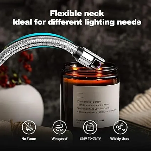 360 Degree Flexible Neck Electric Gas Lighter for Kitchen