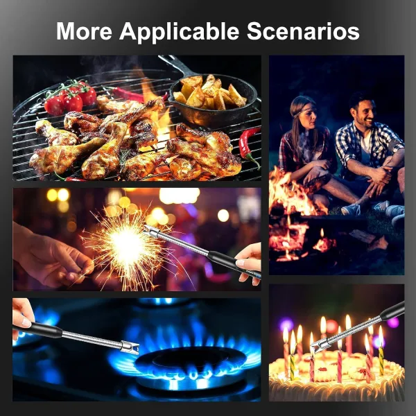 360 Degree Flexible Neck Electric Gas Lighter for Kitchen