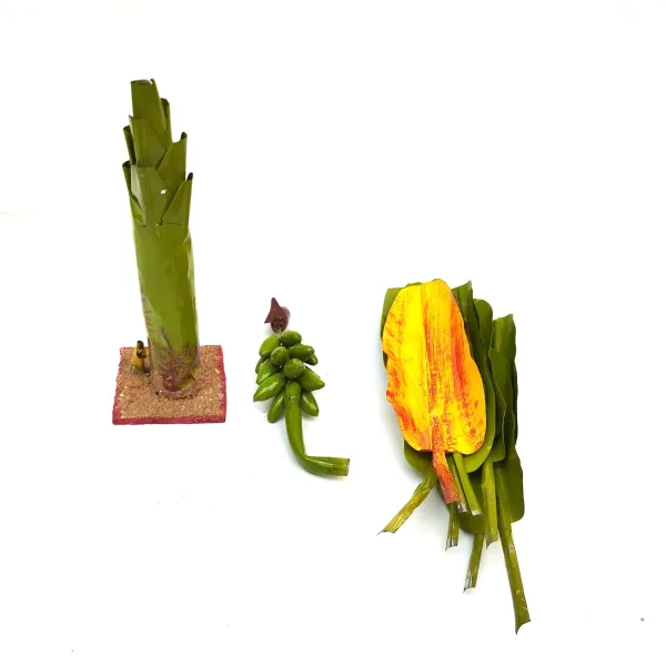 Artificial Banana Tree for Pooja Metal Banana Trees Decoration Set