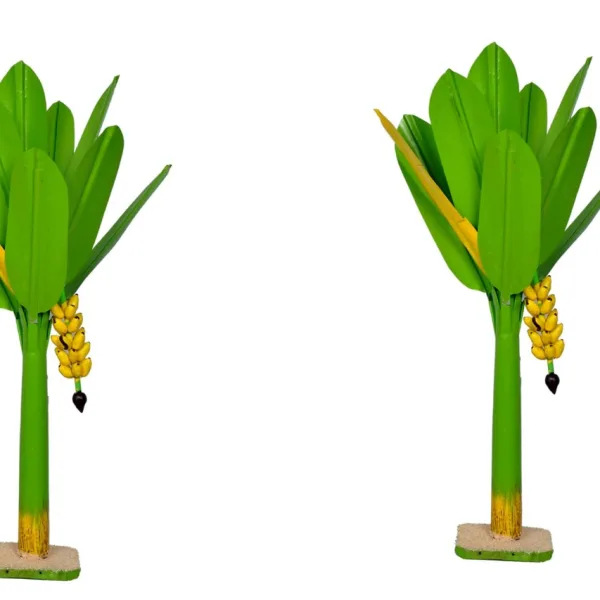 Artificial Banana Tree for Pooja Metal Banana Trees Decoration 16 Ft Pair