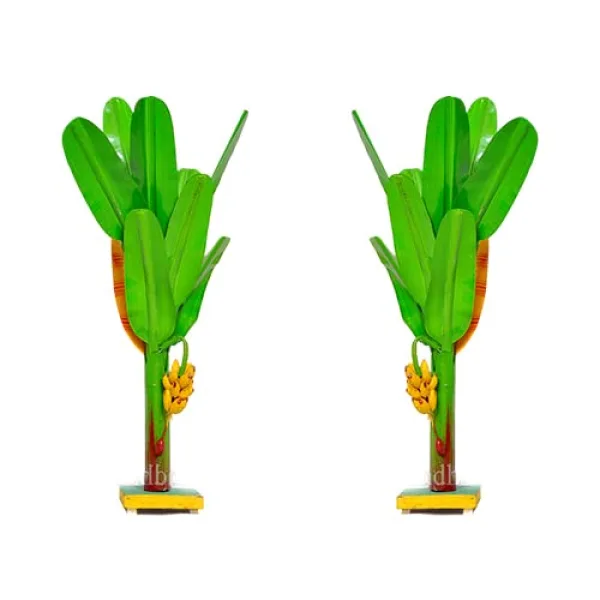 Artificial Banana Tree for Pooja Metal Banana Trees Decoration 24 Inches Pair