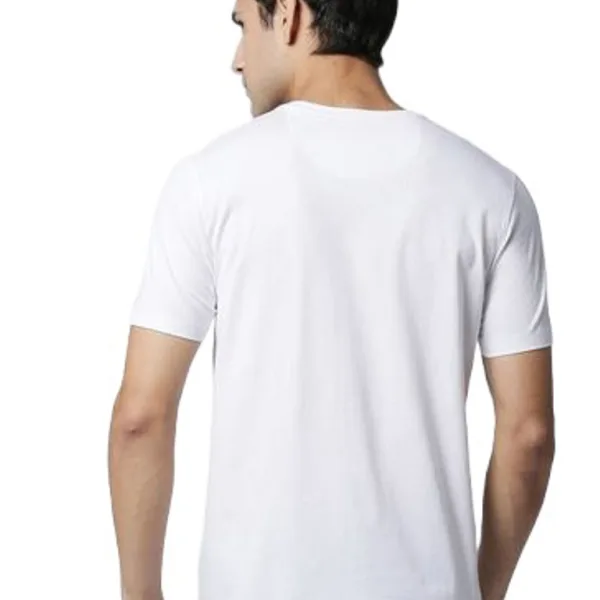 Jesus Christ Cross Graphic Printed White Round Neck Half Sleeves Polyester T-shirt for Men | Christian Religious Faith Design | Casual Wear