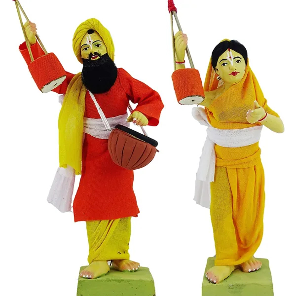 Bangoli Floug Singer Doll Handicrafts Decorative Home Figurine