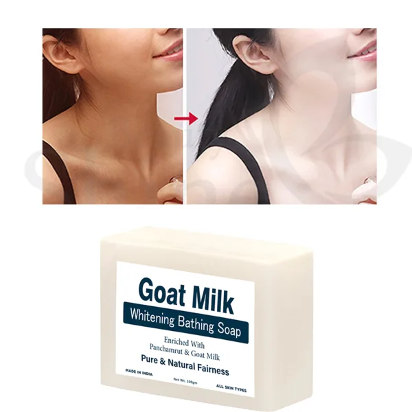 Goat milk soap for skin whitening hydration and smooth glow
