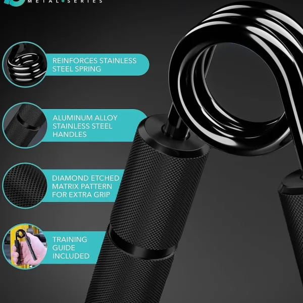 200 LBS Metal Hand Gripper for Forearm and Wrist Strength