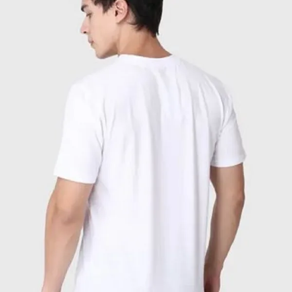 New Trendy Krishna Janmashtami Special T-Shirt for Men – White Round Neck | Stylish Printed Half Sleeves Polyester Tee for Festive Wear