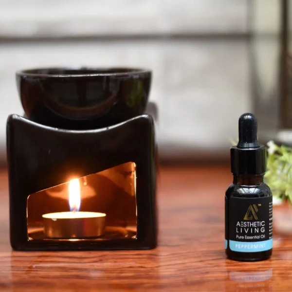 Aesthetic Living Pure Peppermint Essential Oil 15ml for Aromatherapy