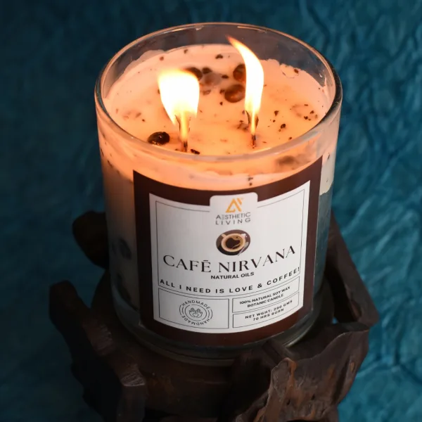 Cafe Nirvana Botanic Candle with Coffee Essential Oil 300g