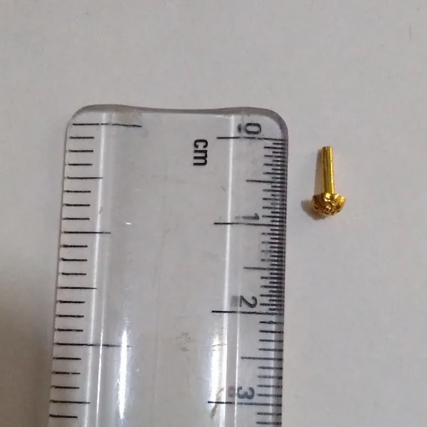 Beautiful  Gold Plated  Bollywood Nose Pin Jewelry  Base