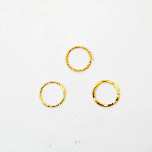GIRLS Nose RING  DOUBLE Diamond Nose pin For Women and Girl PACK OF 3