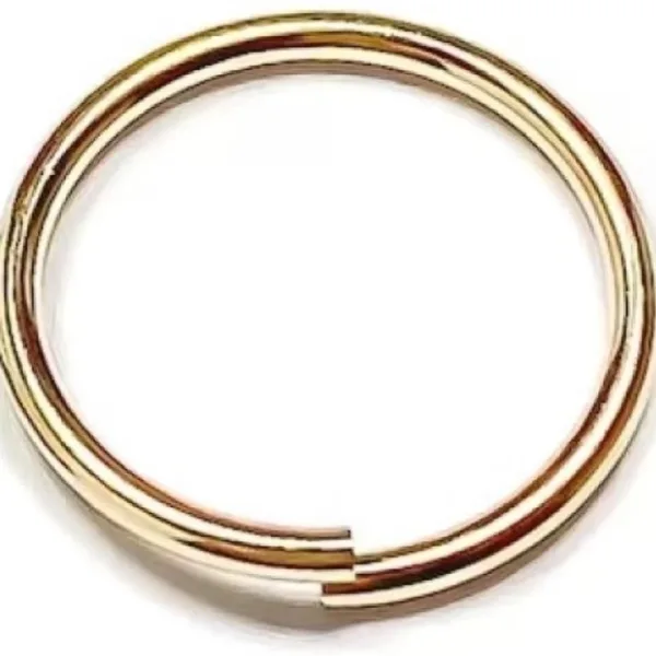 Gold-plated, Rhodium Plated Brass, Metal, Alloy, Stone Nose Ring SILVER & GOLD PACK OF 2