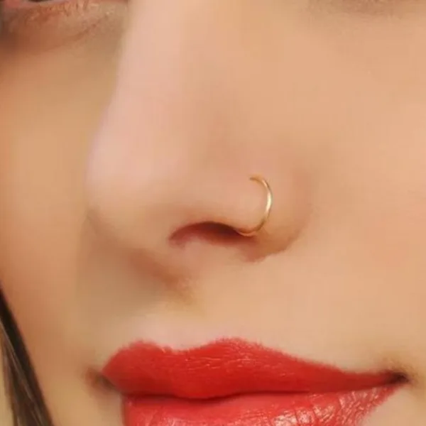 Moonbeam Diamond Nose Ring Single Diamond Nose RING For Women and Girl PACK OF 1