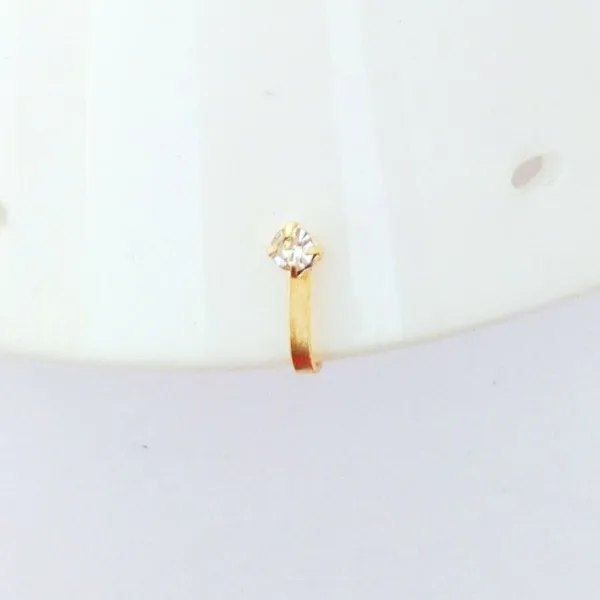 Single Nugget U-Shape Nose Stud