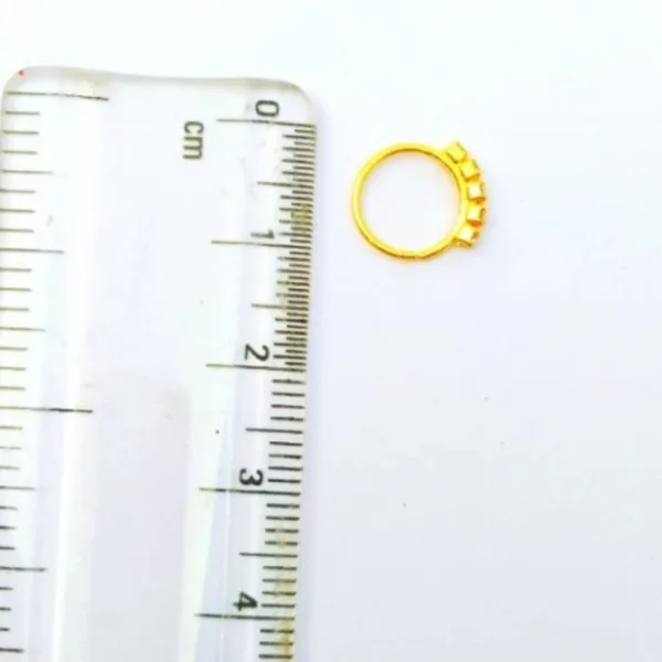 Moonbeam Diamond Nose Ring OLE 5 NUG Diamond Nose RING For Women and Girl PACK OF 1