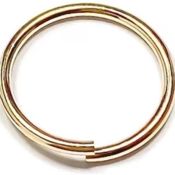 Gold-plated, Rhodium Plated Brass, Metal, Alloy, Stone Nose Ring SILVER & GOLD PACK OF 2
