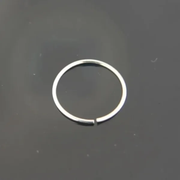 Gold-plated, Rhodium Plated Brass, Metal, Alloy, Stone Nose Ring SILVER & GOLD PACK OF 2