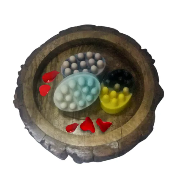 Luxury goat milk massage soap with tea tree oil for clear skin