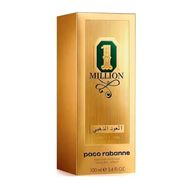 Paco Rabanne 1 Million Golden Oud Parfum Intense for Men 100ml Scent Luxurious & Sophisticated Fragrance