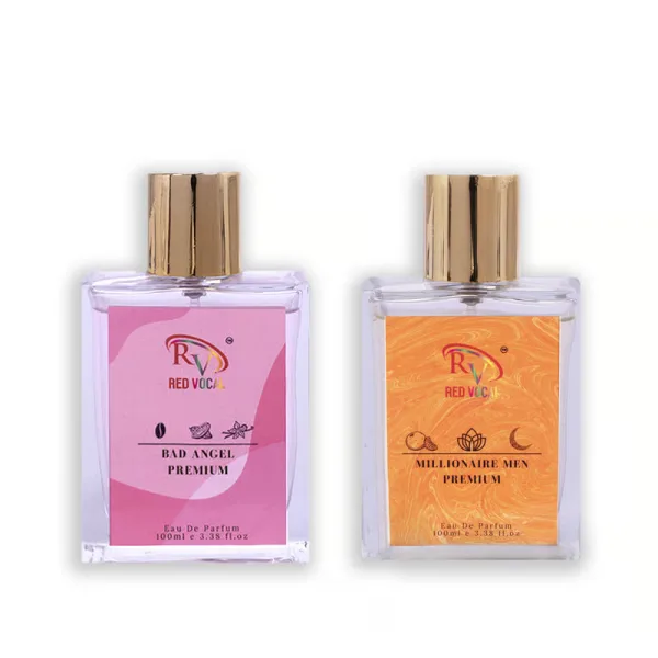 Red Vocal Bad Angel Premium (Women) with Millionaire Men Premium (Men) 100ml Perfume Spray Combo – 2 x 100ml