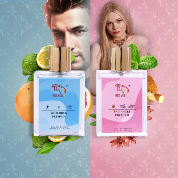 Red Vocal Wild Rock Premium (Men) with Bad Angel Premium (Women) 100ml Perfume Spray
