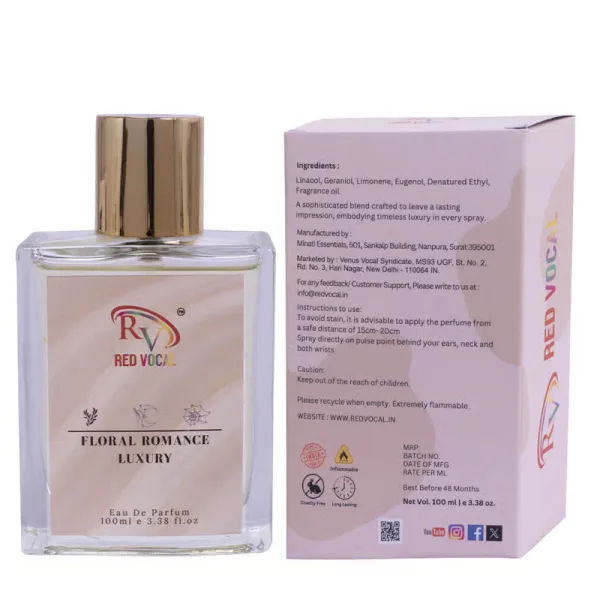 Red Vocal Floral Romance Luxury (Women) with Millionaire Men Premium (Men) 100ml Perfume Spray Combo – 2 x 100ml