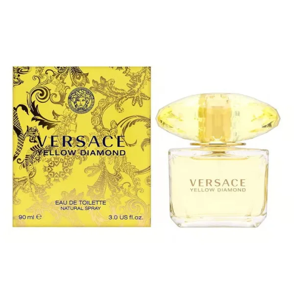 Versace Yellow Diamond Women's Perfume 90ml | Floral Citrus Fragrance | Buy 1 Get 1 Free Offer Perfume Scent
