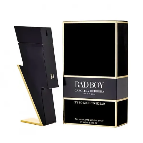 Bad Boy Carolina Herrera Eau De Toilette 100ml Men Perfume Spray Luxury Braded Scent