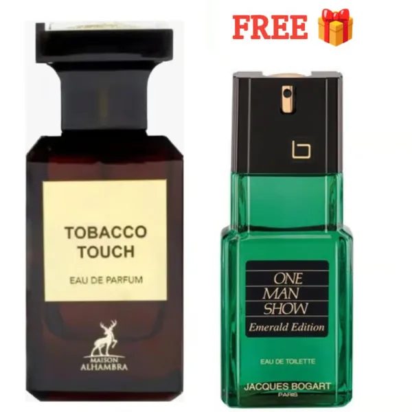 Maison Alhambra Tobacco Touch Eau De Parfum – 80ml | Luxury Long-Lasting Fragrance for Men | Get Free One Man Show Emerald Perfume 100ml